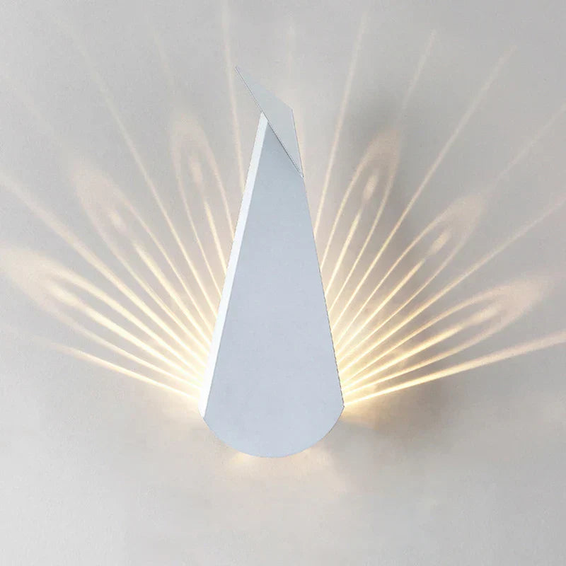 Stylish LED Accent Wall Light Peacock Design - Befez