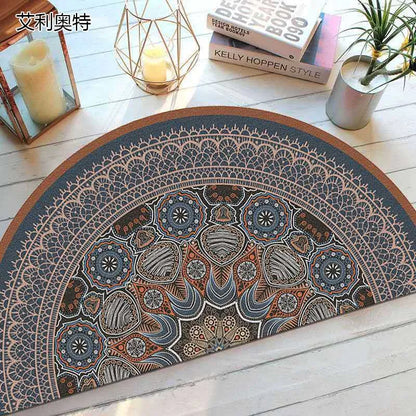 Befez | Rustic Anti-Slip Half Circle Door Mat
