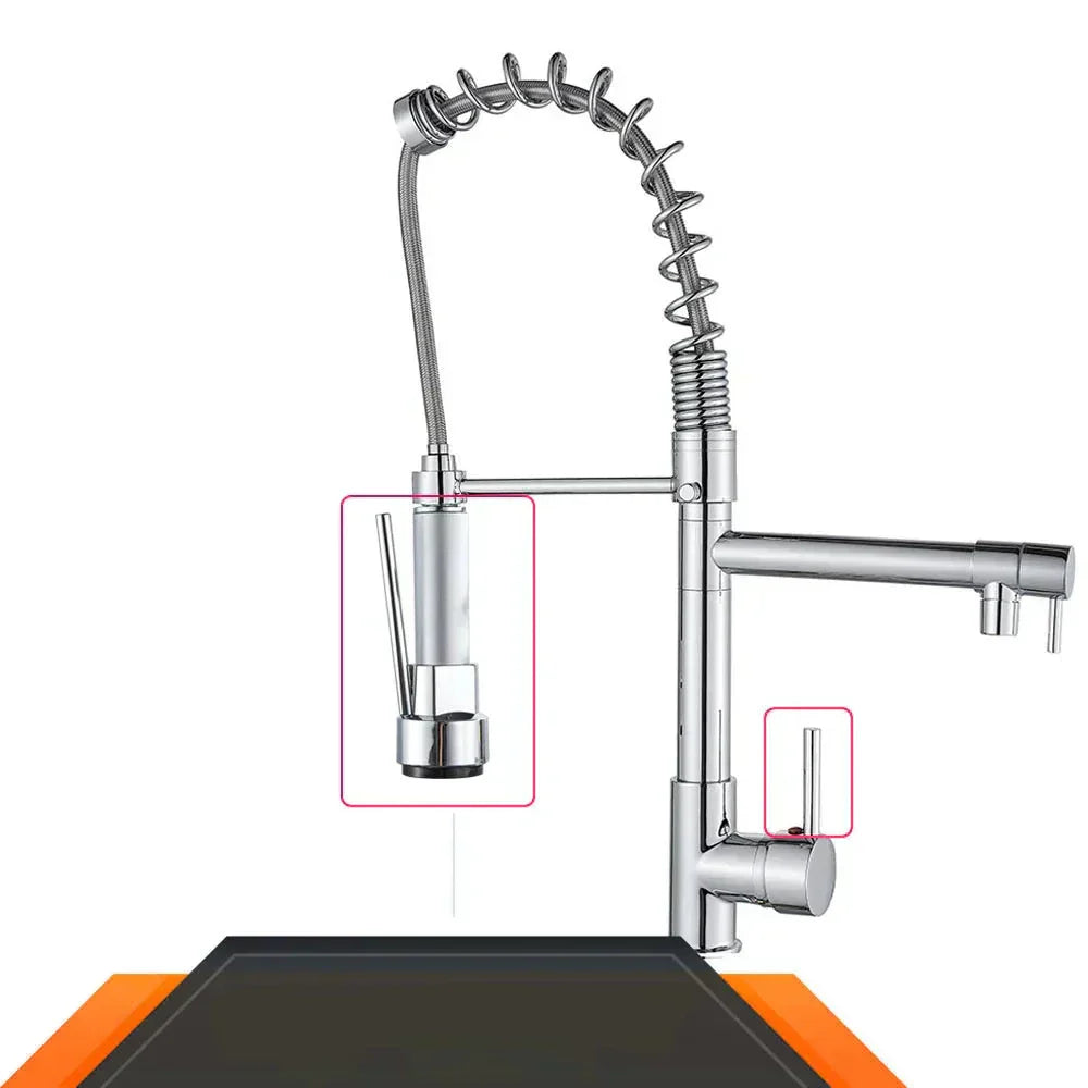 Premium Kitchen Faucet with Double Spout