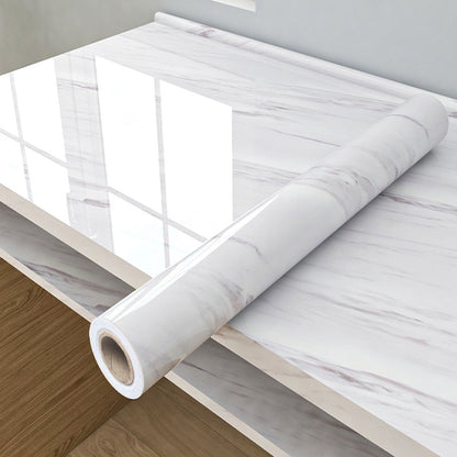 Stylish Marble Stick-On Bathroom Wallpaper