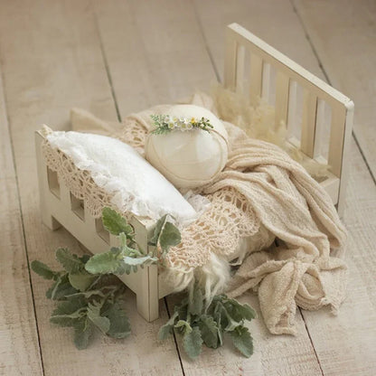 Rustic Wood Baby Photo Bed Prop