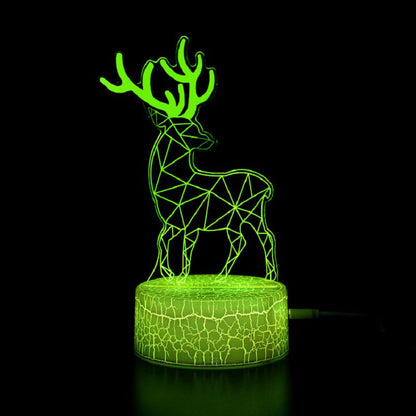 Colorful 3D Bedroom Table Lamp