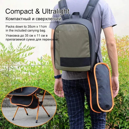 Portable Camping Chair and Beach Blanket Combo Set