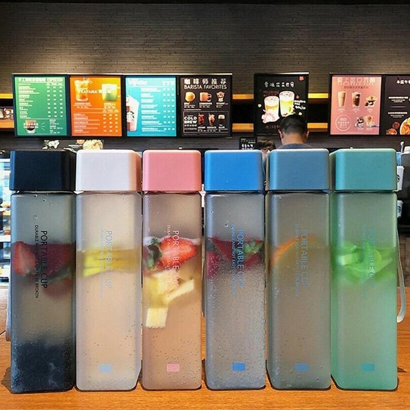Clear Glass Insulated Water Bottle Flask