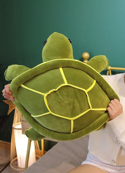 Cute Ocean Turtle Squishy Throw Pillow