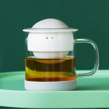 Astronomic Planet Pattern Ceramic Teapot