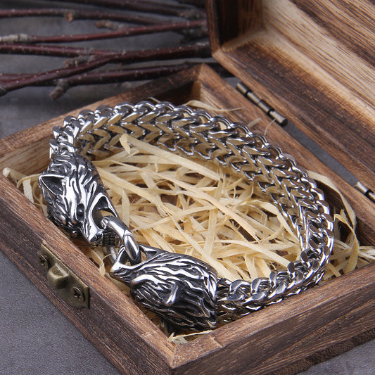 Unique Viking Style Wolf Bracelet for Men - Befez