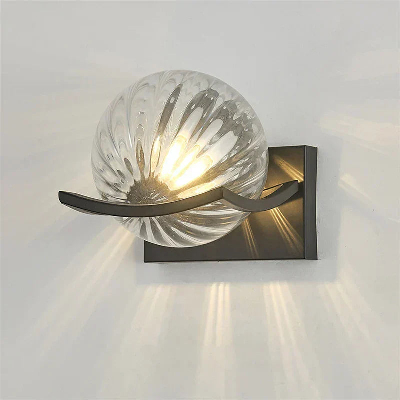 Contemporary LED Glass Light Fixture
