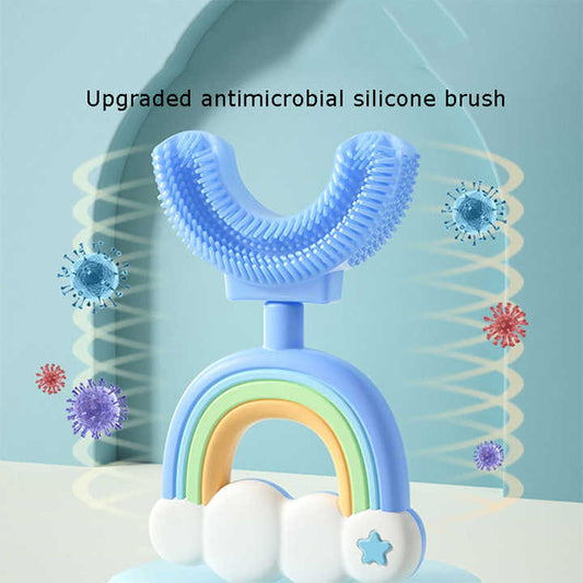 Soft Kids Toothbrush Colorful Rainbow Design - Befez