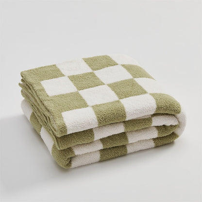Vibrant Plaid Throw Blanket