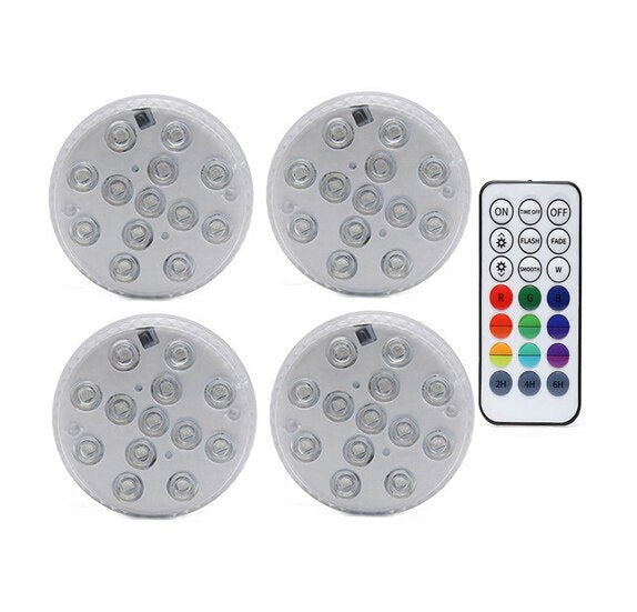 Colorful LED Waterproof Lamp with Free Remote - Befez