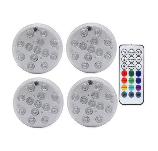 Colorful LED Waterproof Lamp with Free Remote - Befez