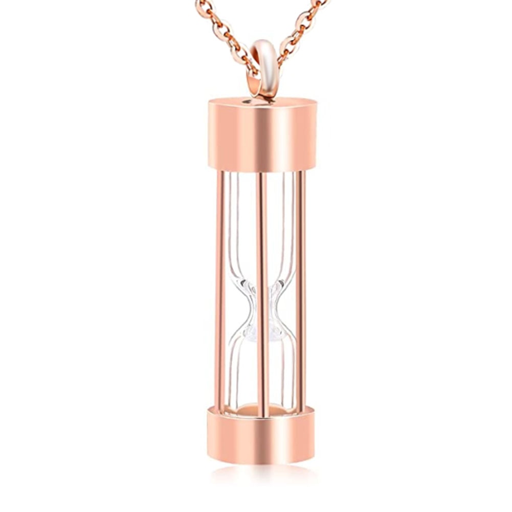 Timeless Sand Timer Glass Pendant