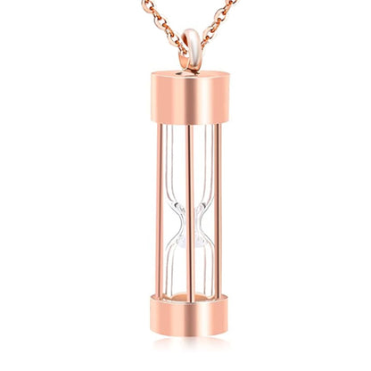 Timeless Sand Timer Glass Pendant
