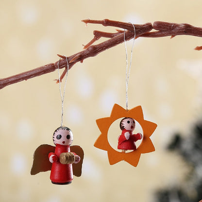 Christmas Tree Wooden Figure Decor Set