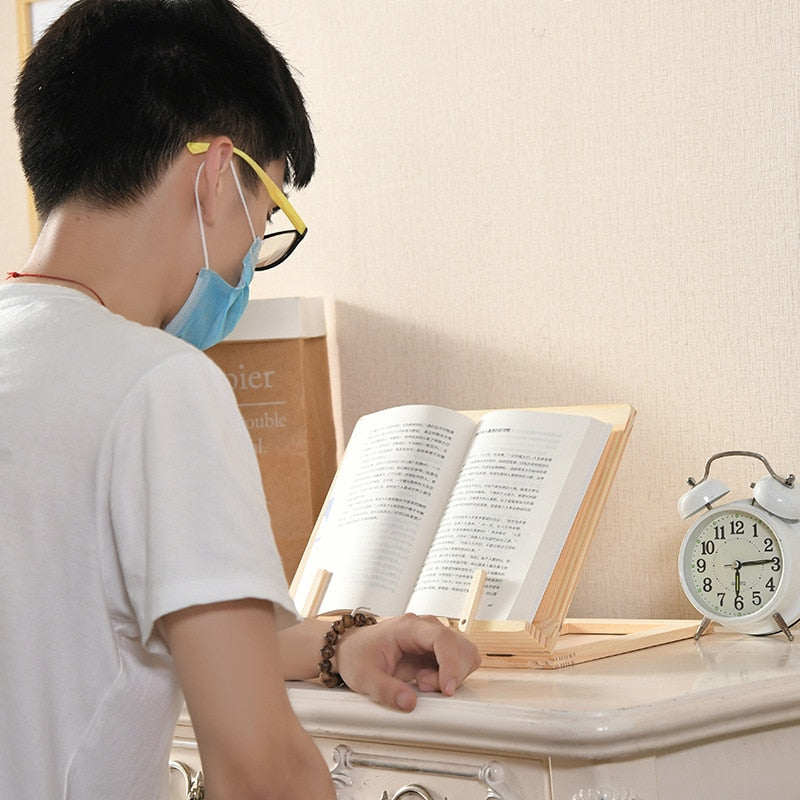 Sturdy Wooden Tablet Holder Stand