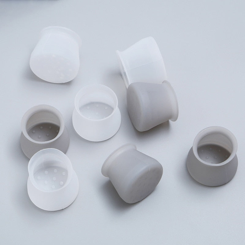 Non-Slip Soft Silicone Chair Leg Protectors Set