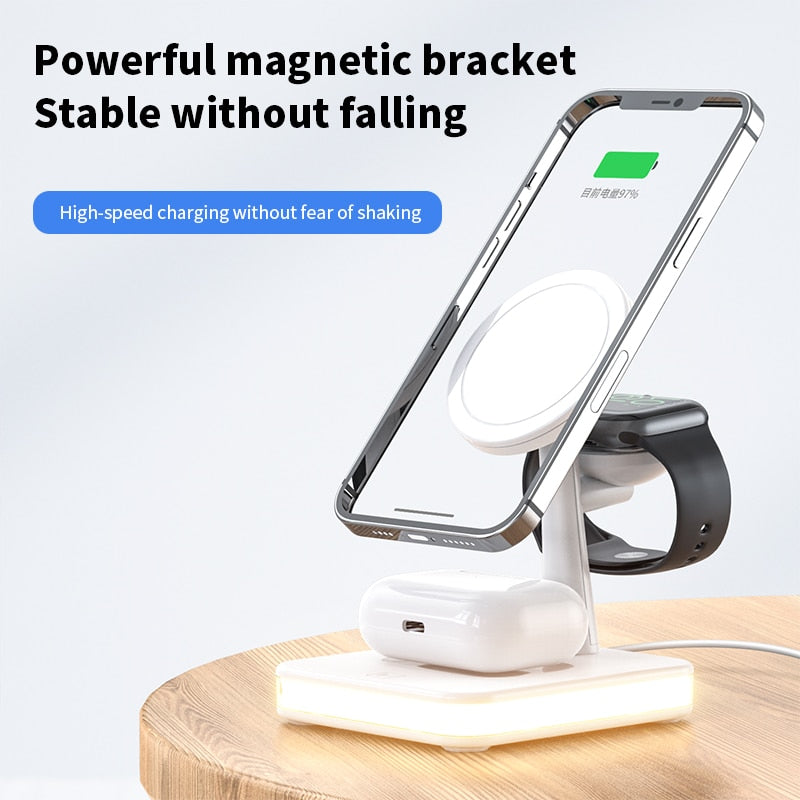 Compact Wireless Charging Desk Lamp