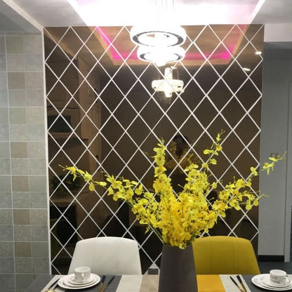Stylish 3D Wall Mirror Triangle