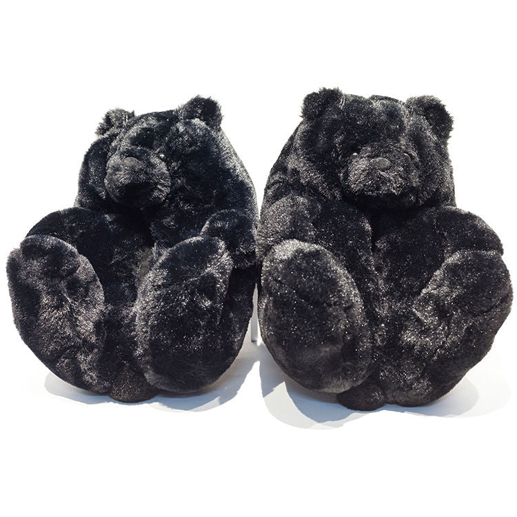Cozy Fuzzy Bear Claw House Slippers