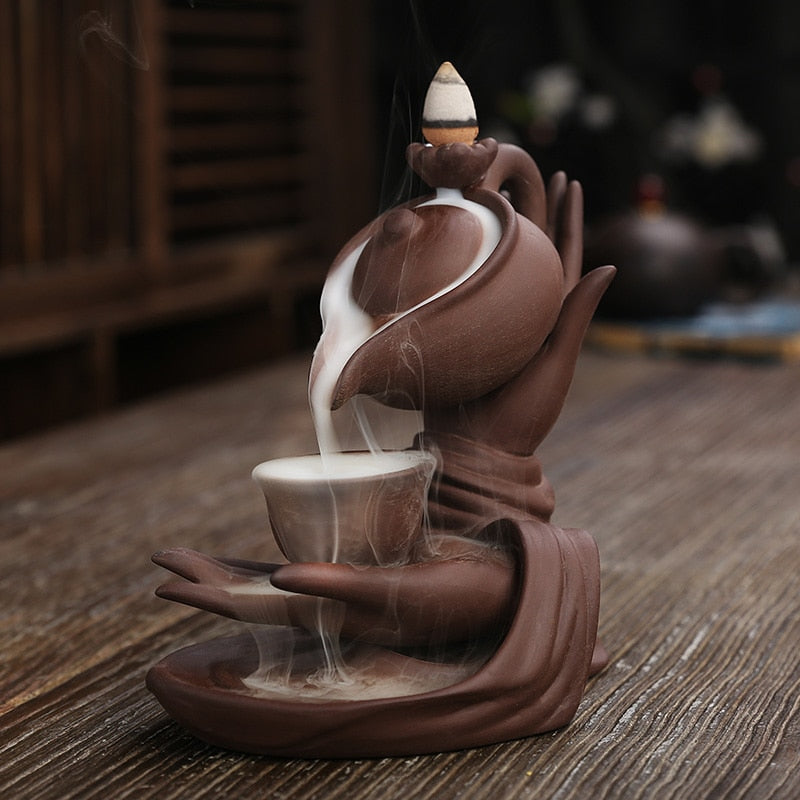 Calming Aromatic Incense Tea Light Burner