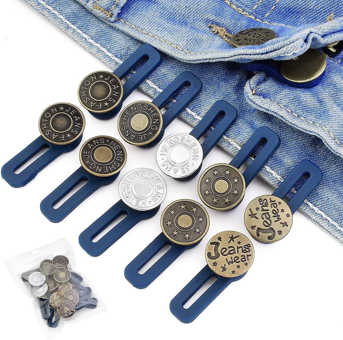 Comfortable Fit Adjustable Waist Button
