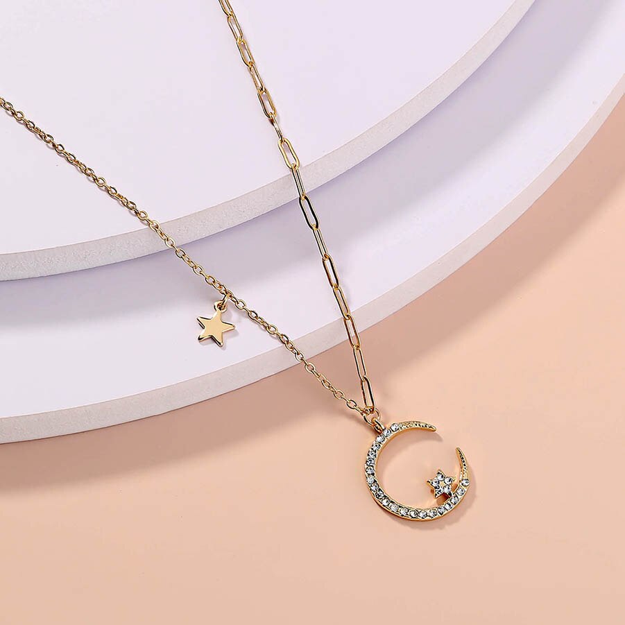 Beautiful Lunar Long Pendant Necklace
