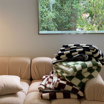 Warm Plaid Blanket Throw
