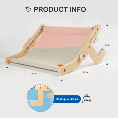 Cozy Pet Wooden Window Perch Bed - Befez