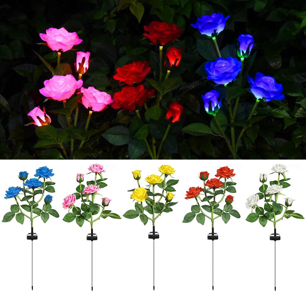 Colorful Outdoor Solar Powered Garden Lamp