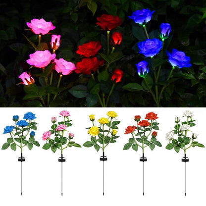 Colorful Outdoor Solar Powered Garden Lamp