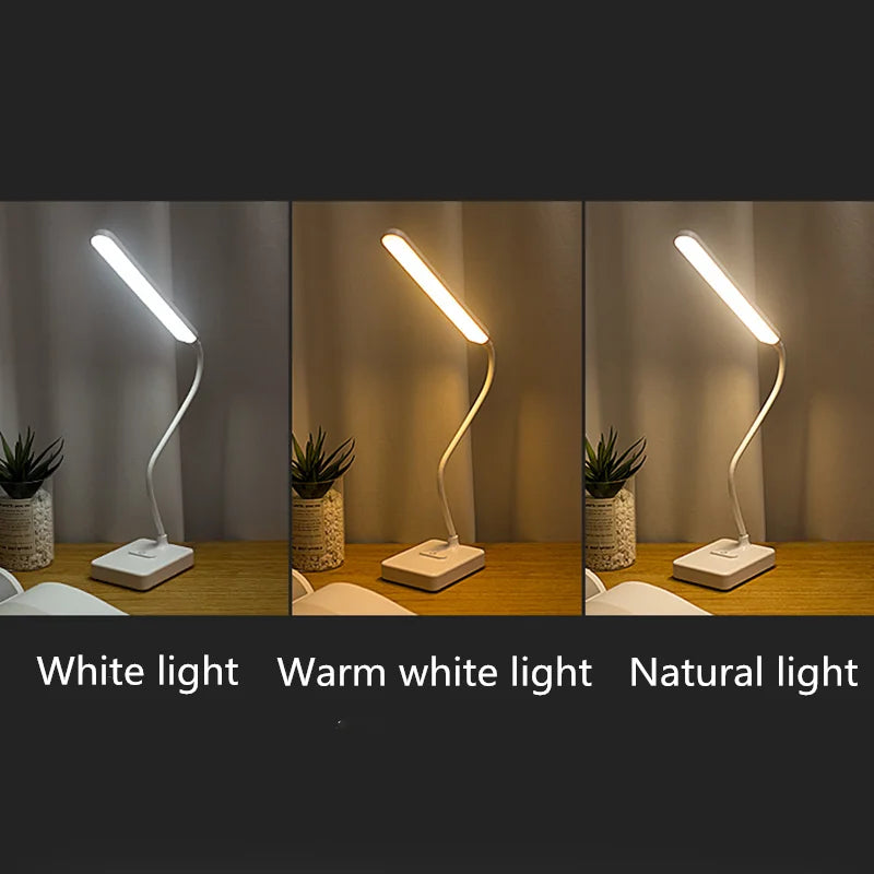 Soft LED Desk Lamp with USB Charger and Phone Stand