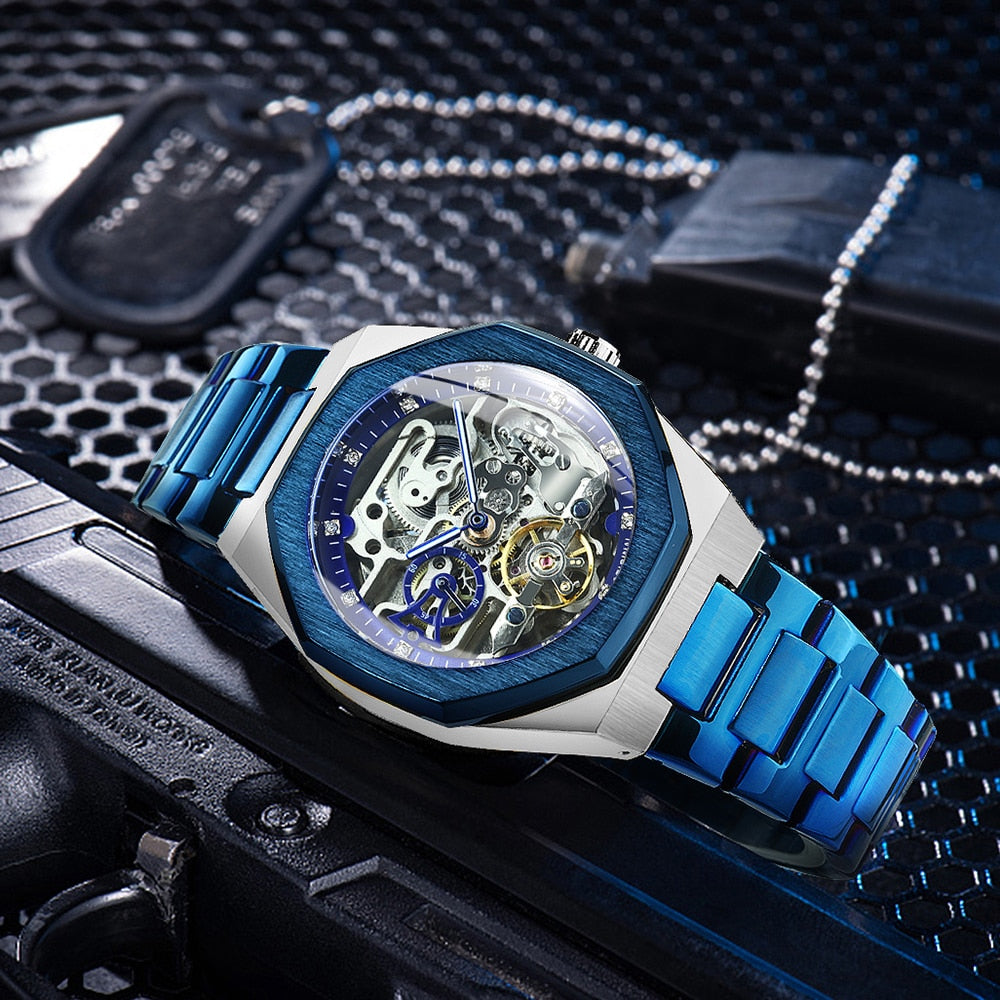 Stylish Skeleton Automatic Men's Watch
