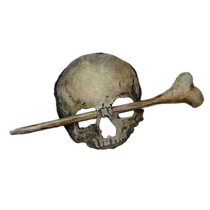 Edgy Goth Metal Skull Hair Pins