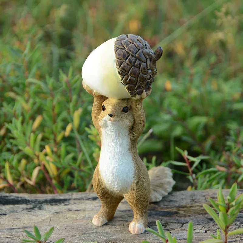 Cute Squirrel Figurine with Heart