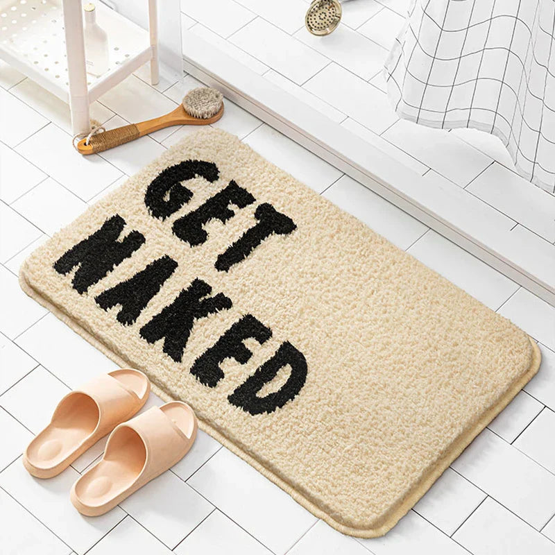 Plush Textured Bathroom Mat
