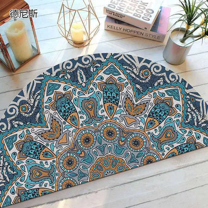 Befez | Rustic Anti-Slip Half Circle Door Mat