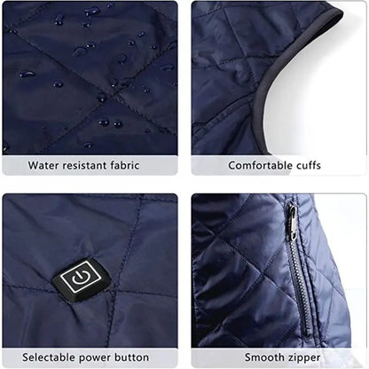 Warm Women's Heated Vest with USB Charging