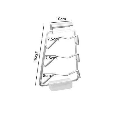 Sturdy Wall Mount Pot Lid Organizer Rack