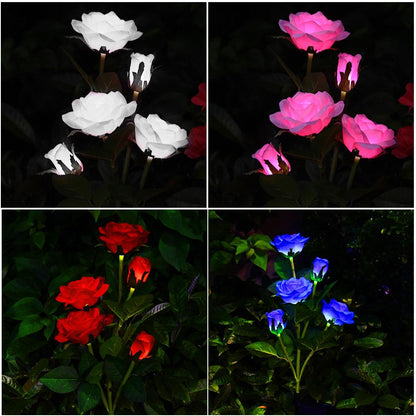 Colorful Outdoor Solar Powered Garden Lamp