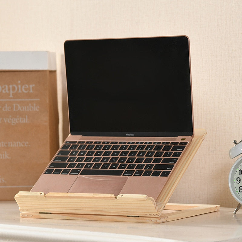Sturdy Wooden Tablet Holder Stand