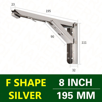 Space-Saving Wall Mount Folding Shelf Bracket