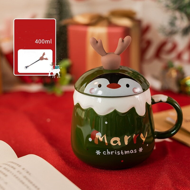 Colorful 3D Holiday Christmas Tree Coffee Mug