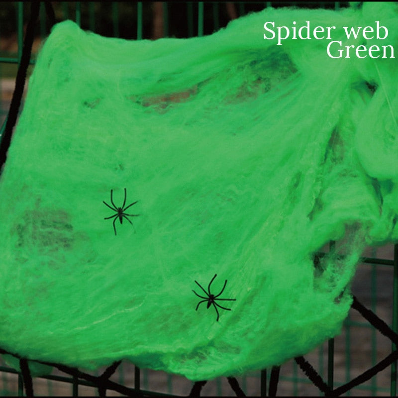 Spooky Fake Stretchy Web Halloween Decor