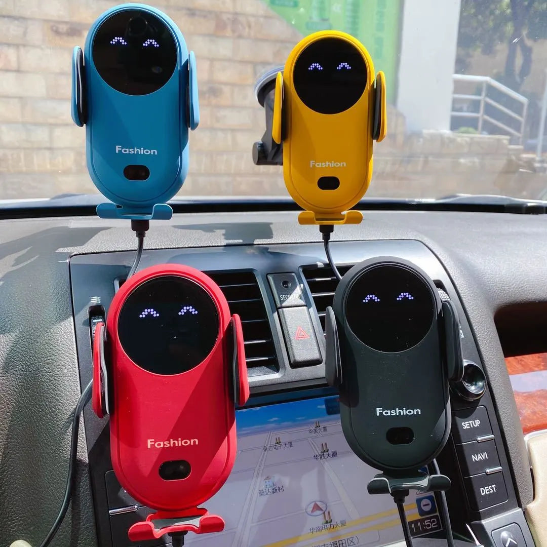 Compact Wireless Car Charger with Auto Sensor