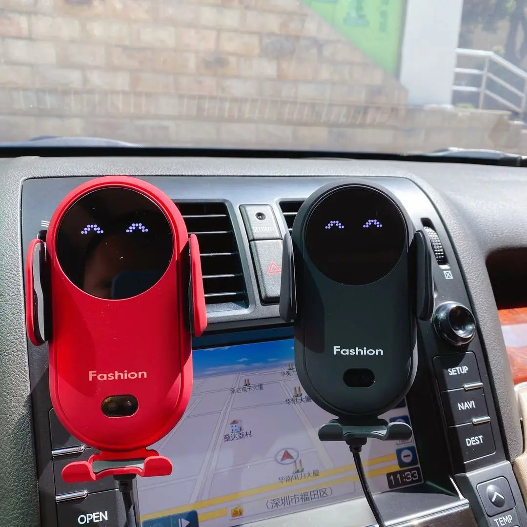 Compact Wireless Car Charger with Auto Sensor