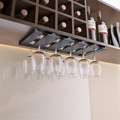 Space Saving Under Sink Glass Shelf Rack