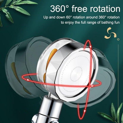 Eco Friendly 360° Rotating Power Shower Head