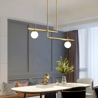 Modern Glass Linear Pendant Light