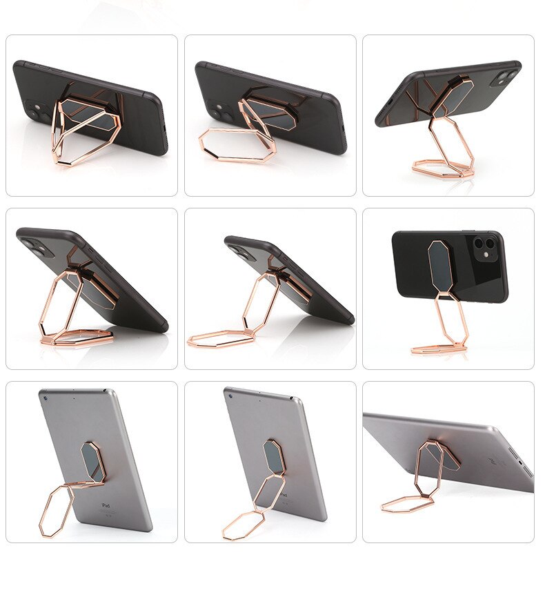 Sturdy Metal Phone Stand with 8-Sided Base